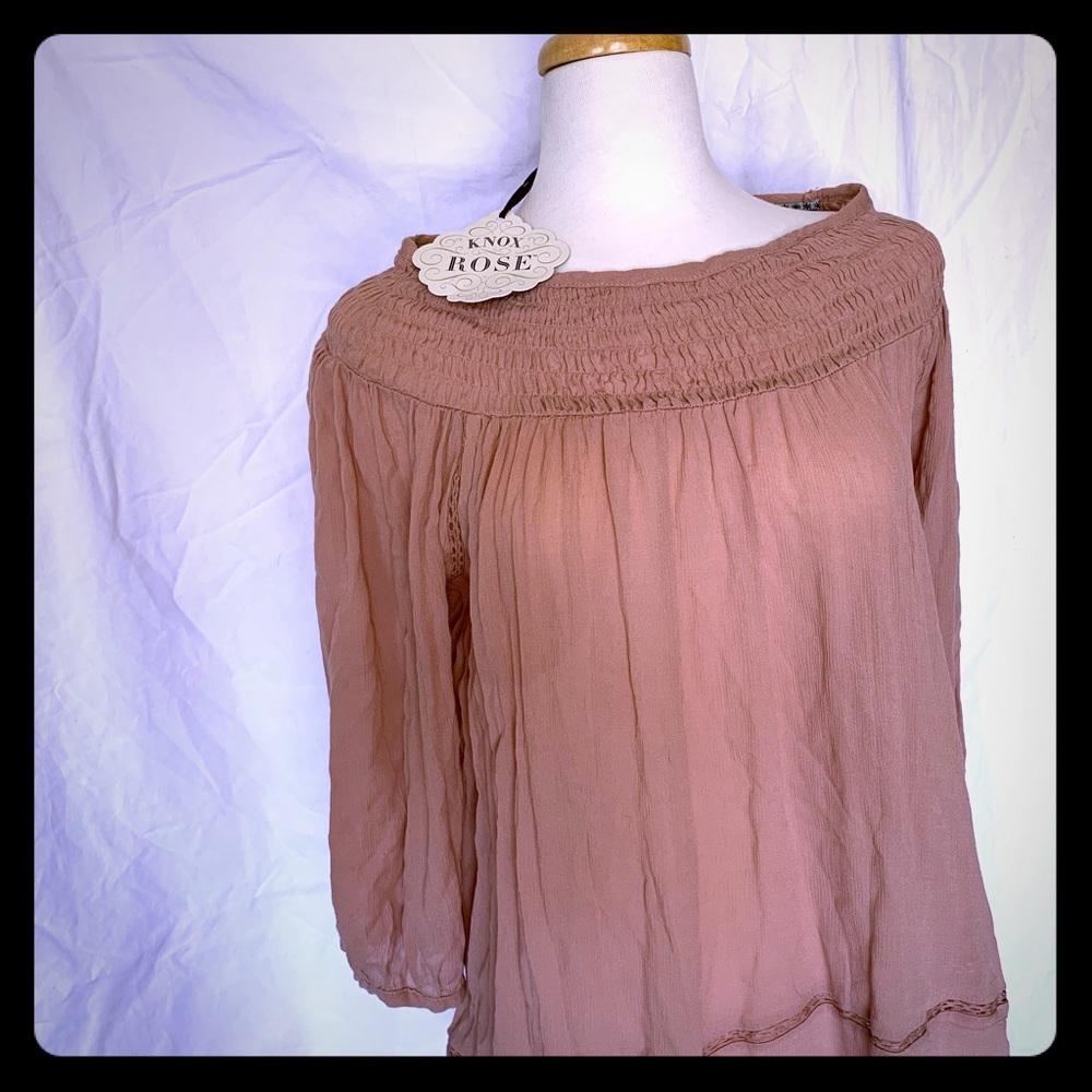 Knox Rose Rayon loose flowy blouse